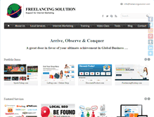 Tablet Screenshot of freelancingsolution.com